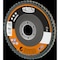 Tryolit Abrasives TYROLIT Premium Flap Disc for Non-Ferrous Metals, 4-1/2" x 7/8", Type 27, 60 Grit 34334908 - alternate 1
